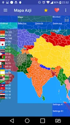 Asia Map android App screenshot 1