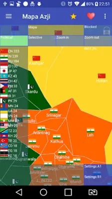 Asia Map android App screenshot 2